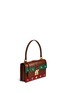 Figure View - Click To Enlarge - GUCCI - Cat Lock' stud stripe leather handbag