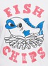 Detail View - Click To Enlarge - MARKUS LUPFER - 'British Fish & Chips' sequin Alex T-shirt