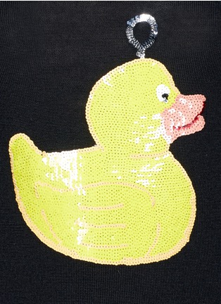 Detail View - Click To Enlarge - MARKUS LUPFER - 'Hook-a-duck' merino wool sequin sweater
