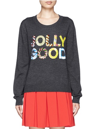 Main View - Click To Enlarge - MARKUS LUPFER - 'Jolly Good' sequin Joey sweater 