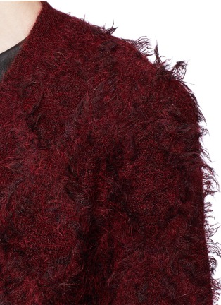 Detail View - Click To Enlarge - 3.1 PHILLIP LIM - Diamond fringe jacquard mohair-wool cardigan