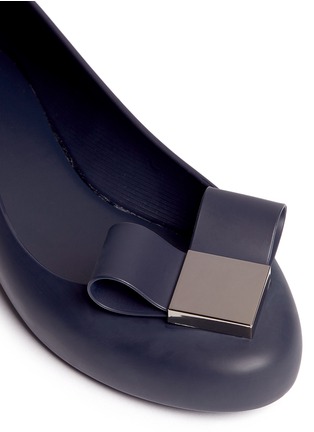 Detail View - Click To Enlarge - MELISSA - 'Space Love' heart bow PVC flats