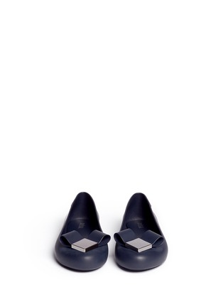 Figure View - Click To Enlarge - MELISSA - 'Space Love' heart bow PVC flats