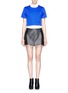 Figure View - Click To Enlarge - T BY ALEXANDER WANG - Logo print cropped neoprene T-shirt