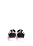 Back View - Click To Enlarge - MSGM - Heart print embroidery matelassé slip-on sneakers