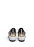 Back View - Click To Enlarge - MSGM - Cowboy graphic appliqué leather flatform slip-ons