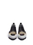 Figure View - Click To Enlarge - MSGM - Cowboy graphic appliqué leather flatform slip-ons