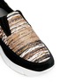 Detail View - Click To Enlarge - MSGM - Paper mâché panel suede slip-on sneakers