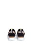 Back View - Click To Enlarge - MSGM - Paper mâché panel suede slip-on sneakers