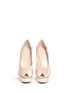 Figure View - Click To Enlarge - CHARLOTTE OLYMPIA - 'Love Me' suede heart appliqué pumps