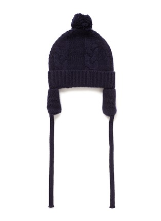 Figure View - Click To Enlarge - BABY CZ - Pompom cashmere knit kids beanie