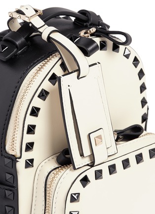 Detail View - Click To Enlarge - VALENTINO GARAVANI - 'Rockstud' mini colourblock backpack