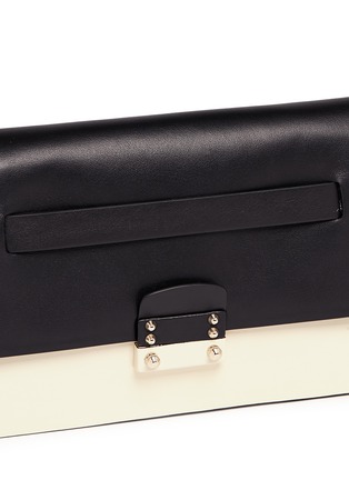 Detail View - Click To Enlarge - VALENTINO GARAVANI - 'Mime' colourblock long leather clutch