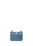 Back View - Click To Enlarge - VALENTINO GARAVANI - 'Rockstud Lock' mini leather chain bag