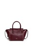 Back View - Click To Enlarge - VALENTINO GARAVANI - 'Rockstud' small leather zip tote