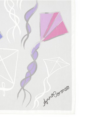 Detail View - Click To Enlarge - ANNA CORONEO - Kite print silk chiffon scarf