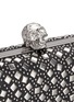 Detail View - Click To Enlarge - ALEXANDER MCQUEEN - Stud skull leather box clutch