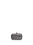 Back View - Click To Enlarge - ALEXANDER MCQUEEN - Stud skull leather box clutch