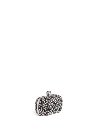 Figure View - Click To Enlarge - ALEXANDER MCQUEEN - Stud skull leather box clutch
