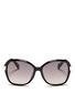 Main View - Click To Enlarge - JIMMY CHOO - 'Alana' crystal temple acetate sunglasses