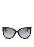 Main View - Click To Enlarge - JIMMY CHOO - 'Erin' crystal temple acetate sunglasses