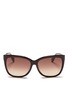 Main View - Click To Enlarge - JIMMY CHOO - 'Cora' glitter temple acetate sunglasses