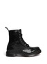 Main View - Click To Enlarge - DR. MARTENS - 'Hi Shine Snake' python print leather boots