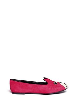 Main View - Click To Enlarge - MARC BY MARC JACOBS - 'Shorty' suede dog slip-ons