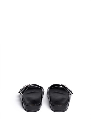Back View - Click To Enlarge - GIVENCHY - Buckle double-band leather sandals