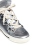 Detail View - Click To Enlarge - MARC BY MARC JACOBS - Metallic cutout leather sneakers