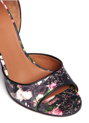 Detail View - Click To Enlarge - GIVENCHY - Collage floral print leather sandals