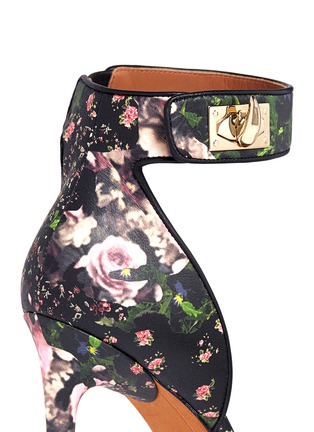 Detail View - Click To Enlarge - GIVENCHY - Collage floral print leather sandals