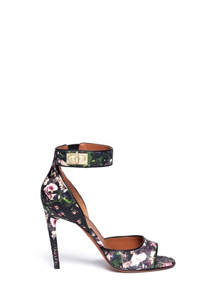 Main View - Click To Enlarge - GIVENCHY - Collage floral print leather sandals
