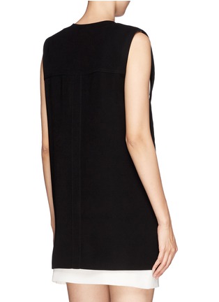 Back View - Click To Enlarge - T BY ALEXANDER WANG - Concealed placket long vest