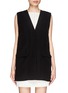 Main View - Click To Enlarge - T BY ALEXANDER WANG - Concealed placket long vest