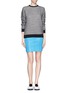 Figure View - Click To Enlarge - T BY ALEXANDER WANG - Shiny double knit scuba skirt