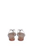 Back View - Click To Enlarge - TORY BURCH - Butterfly bow metallic sandals
