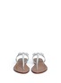 Figure View - Click To Enlarge - TORY BURCH - Butterfly bow metallic sandals