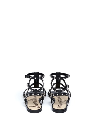 Back View - Click To Enlarge - SAM EDELMAN - Berkeley stud leather flat sandals