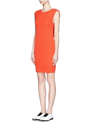 Front View - Click To Enlarge - T BY ALEXANDER WANG - Cross drape back jersey dress