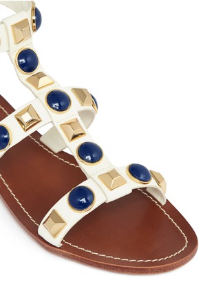 Detail View - Click To Enlarge - TORY BURCH - 'Vanna' embellished leather sandals