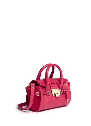 Detail View - Click To Enlarge - JIMMY CHOO - 'Minirosa' grainy leather bag