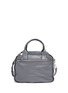 Back View - Click To Enlarge - ALEXANDER WANG - Eugene mesh pattern zip detail leather satchel