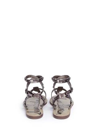 Back View - Click To Enlarge - SAM EDELMAN - Gabriela stud strap flat sandals