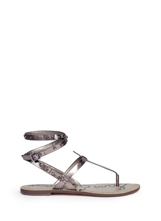 Main View - Click To Enlarge - SAM EDELMAN - Gabriela stud strap flat sandals
