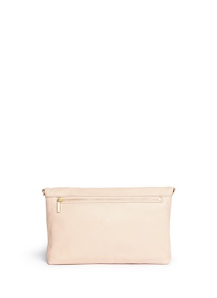 Back View - Click To Enlarge - TORY BURCH - 'Bombe' foldover leather crossbody clutch