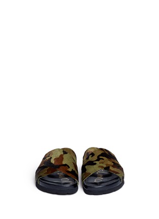 Figure View - Click To Enlarge - SAM EDELMAN - Adora camouflage calf hair sandals