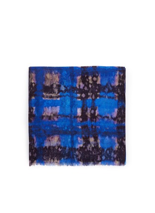 Main View - Click To Enlarge - FRANCO FERRARI - Tie dye silk and wool double face loop scarf