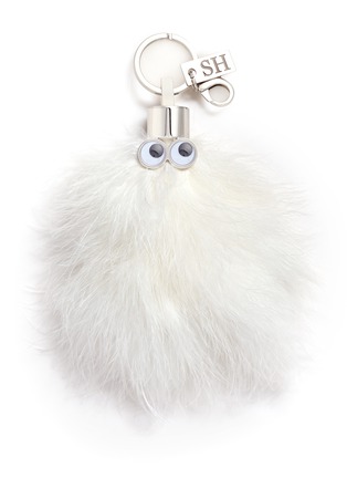 Main View - Click To Enlarge - SOPHIE HULME - 'Casper' turkey feather keyring