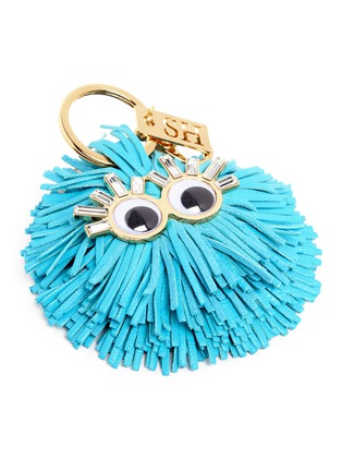 Detail View - Click To Enlarge - SOPHIE HULME - 'Carlos' leather pompom monster keyring